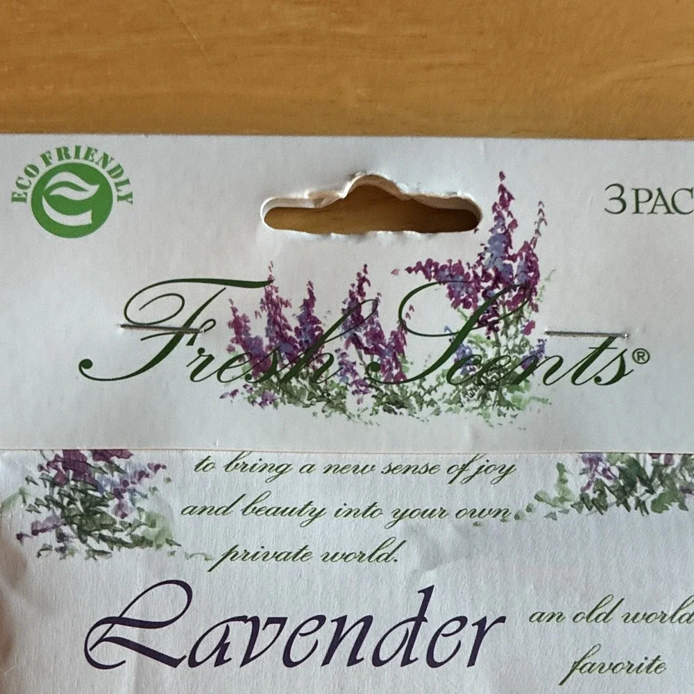 Fresh Scents Lavender Scented Sachet 3 Pack 115ml Eco Friendly Biodegradable